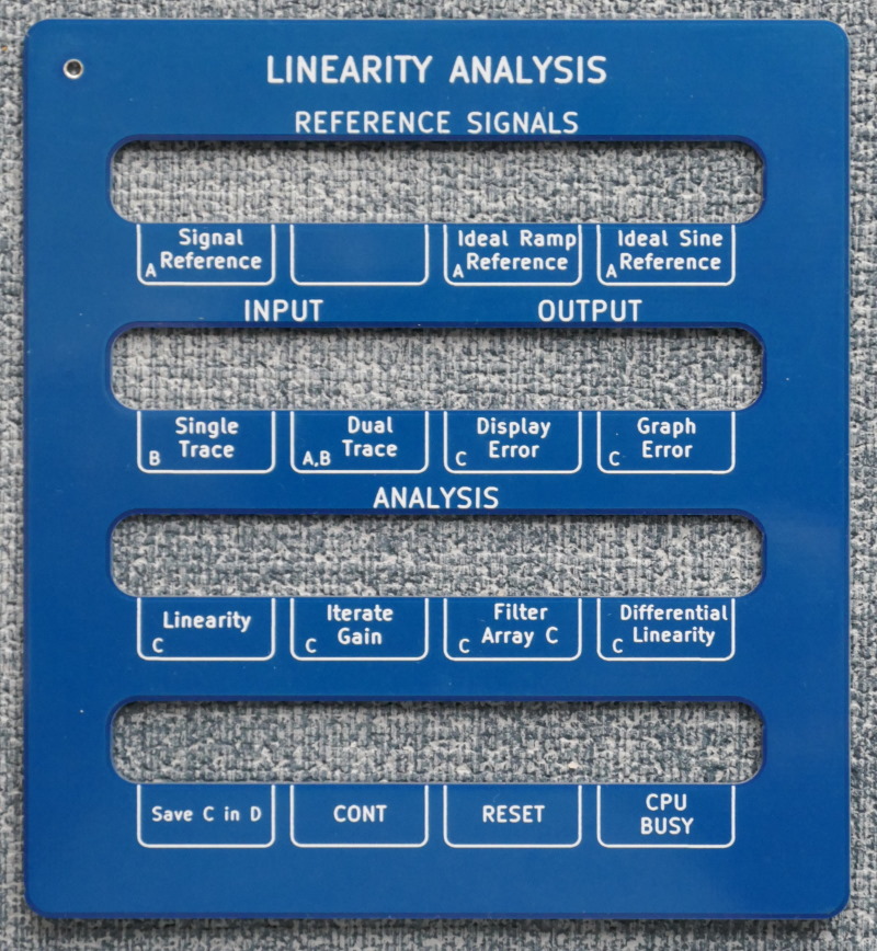Recreation of the Linearity analysis overlay in blue
