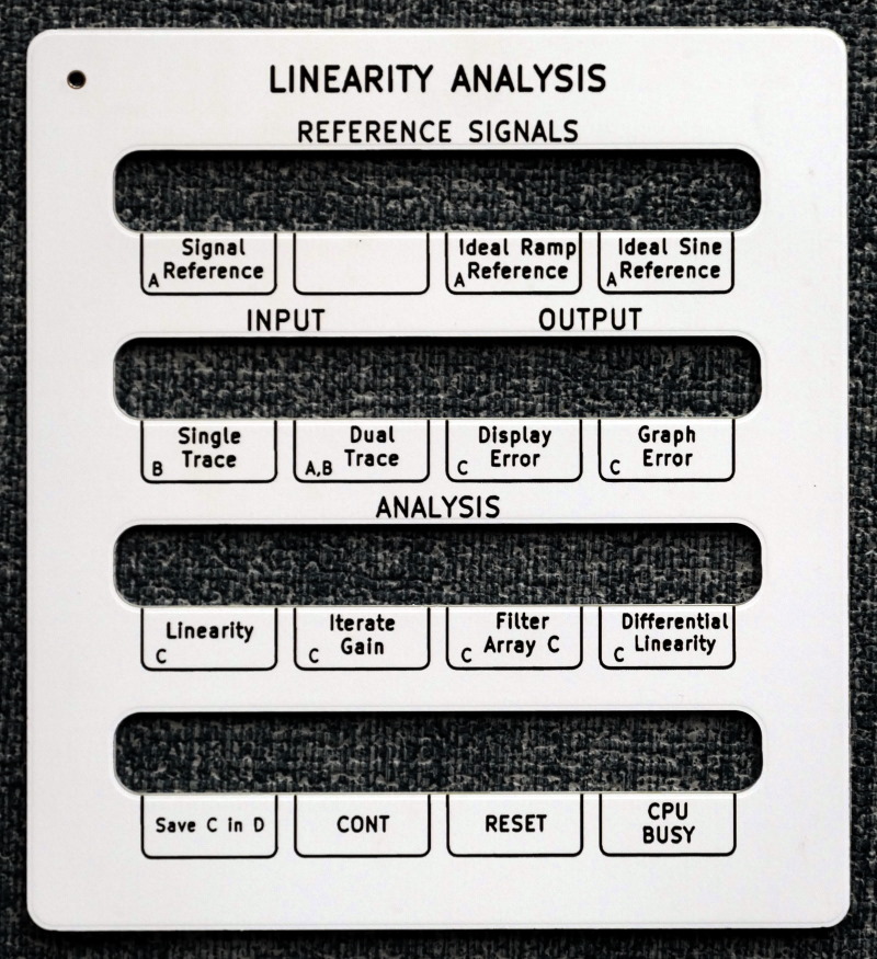 Recreation of the Linearity analysis overlay in white