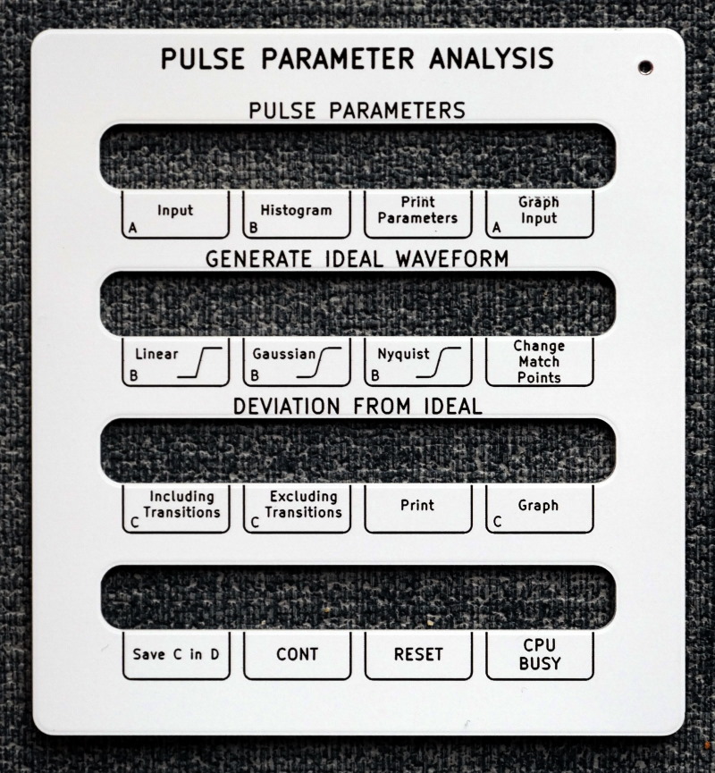 Recreation of the Pulse Parameters overlay in white version 1